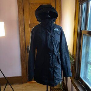 The North Face Arctic Parka 550 Down DryVent Black Warm Cozy Coat M Mountaincore